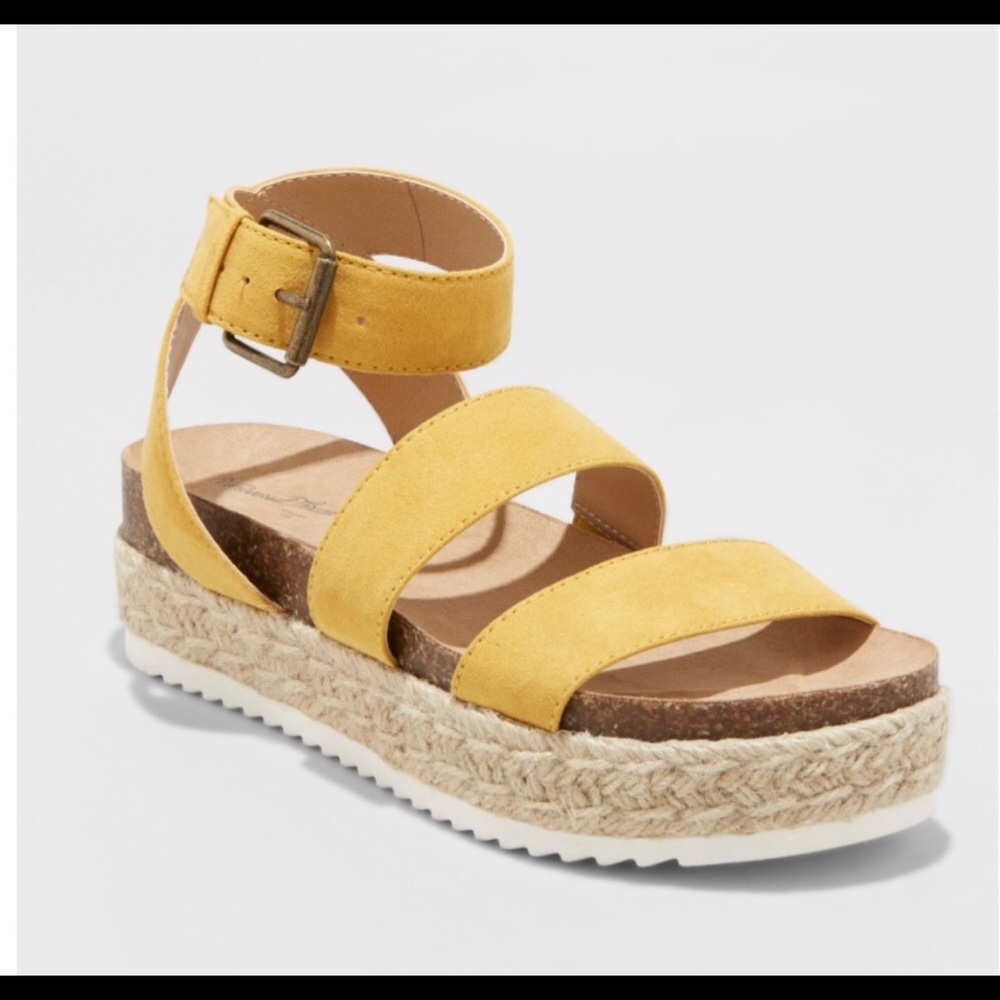 Brand new Mid ankle strap espadrille sandals